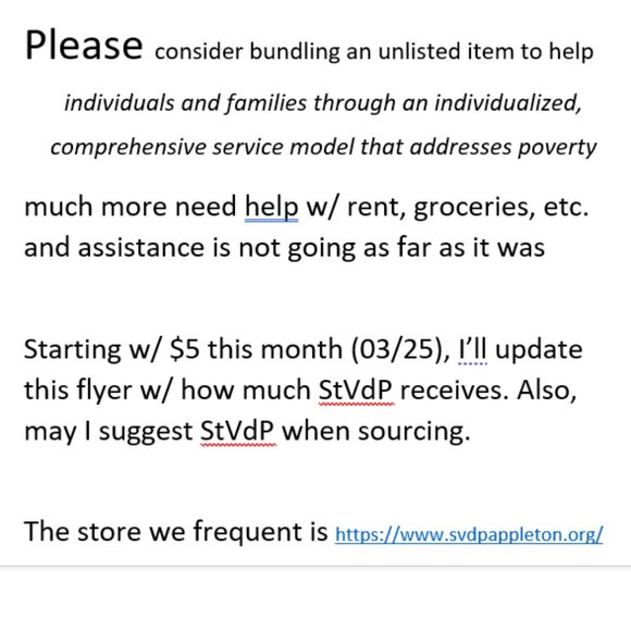 THANK U -- plea for the poor (110% of halfway to $100 💗💓💕) - Picture 1 of 2